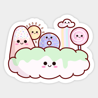 Cloud Candyland Sticker